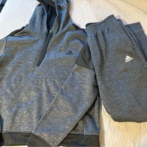 Adidas hoodie/jogger set. Large.